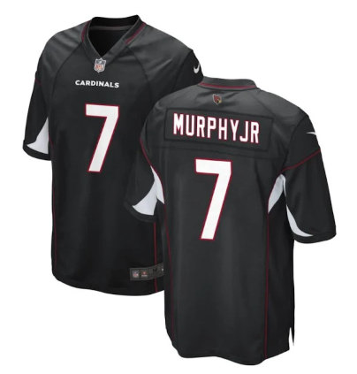 Men's Arizona Cardinals #7 Byron Murphy Jr. Black Limited Stitched Game Jersey