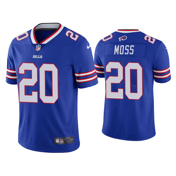Men's Buffalo Bills #20 Zack Moss Blue Vapor Untouchable Limited Stitched Jersey
