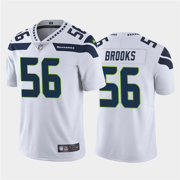 Men's Seattle Seahawks #56 Jordyn Brooks White Vapor Untouchable Limited Stitched NFL Jersey