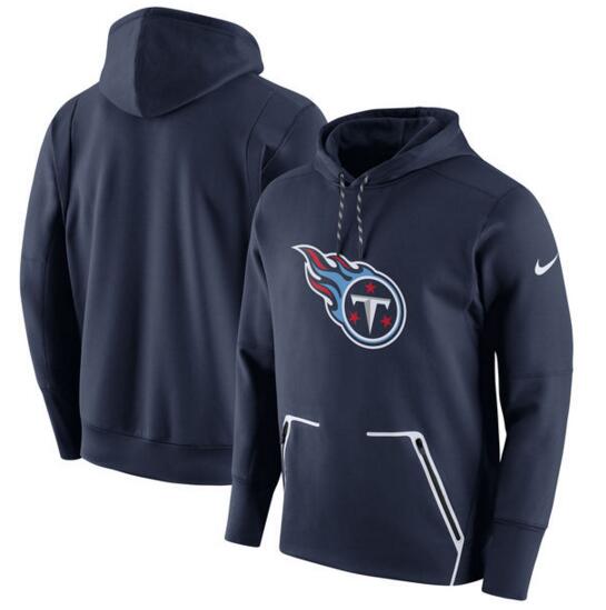 Men's Nike Tennessee Titans Navy Champ Drive Vapor Speed Pullover Hoodie