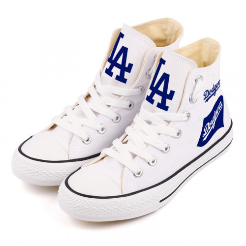 All Sizes MLB Los Angeles Dodgers Repeat Print High Top Sneakers