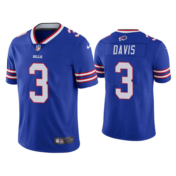 Men's Buffalo Bills #3 Gabriel Davis Blue Vapor Untouchable Limited Stitched Jersey