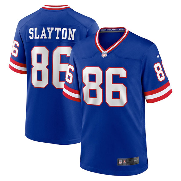 Men's New York Giants #86 Darius Slayton Royal Stitched Game Jersey