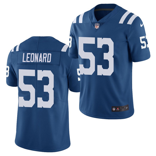 Youth Indianapolis Colts #53 Darius Leonard Royal Blue Vapor Untouchable Limited Stitched NFL Jersey