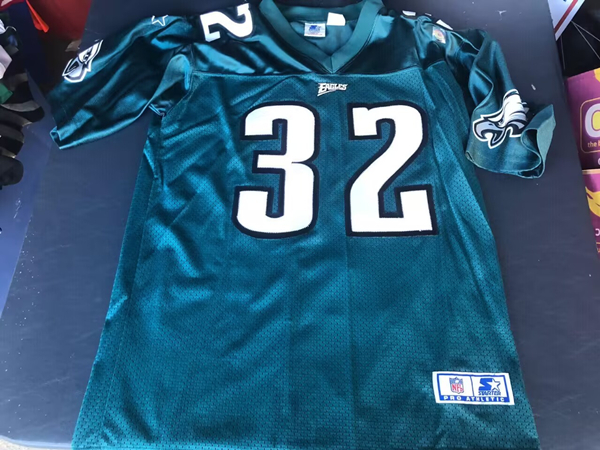 Men's Philadelphia Eagles #32 Ricky Watters Green Stitched Football Jersey
