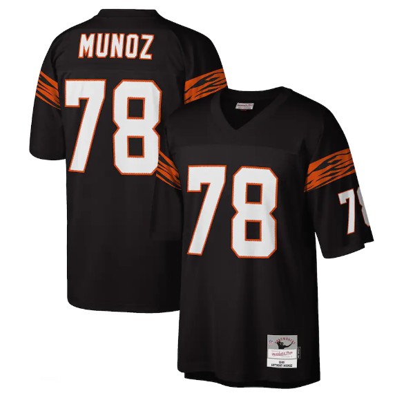 Men's Cincinnati Bengals #78 Anthony Munoz Black Stitched Jersey
