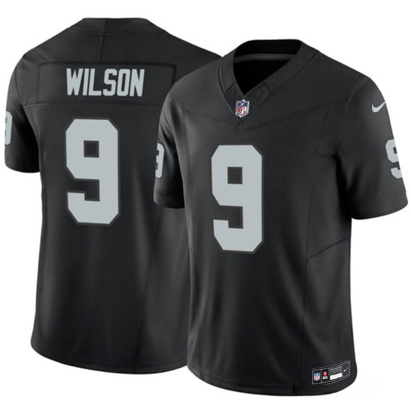 Men's Las Vegas Raiders #9 Tyree Wilson Black 2023 F.U.S.E Vapor Untouchable Stitched Football Jersey