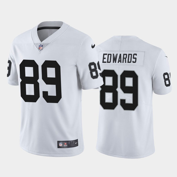 Men's Las Vegas Raiders #89 Bryan Edwards White Vapor Untouchable Limited Stitched Jersey