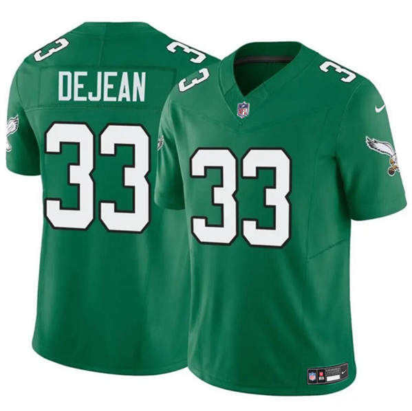 Men's Philadelphia Eagles #33 Cooper DeJean Green 2024 Draft F.U.S.E. Vapor Untouchable Throwback Limited Football Stitched Jersey