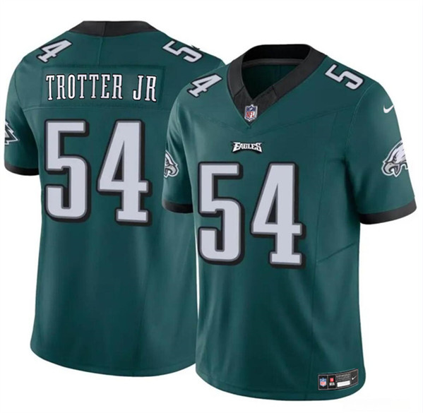 Men's Philadelphia Eagles #54 Jeremiah Trotter Jr Green 2024 Draft F.U.S.E. Vapor Untouchable Limited Football Stitched Jersey