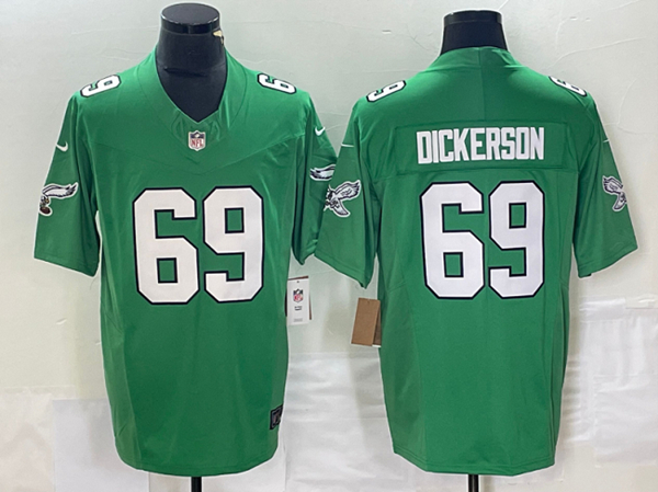 Men's Philadelphia Eagles #69 Landon Dickerson Green 2023 F.U.S.E. Vapor Untouchable Football Stitched Jersey