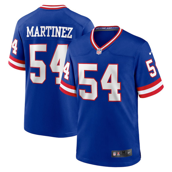 Men's New York Giants #54 Blake Martinez Royal Stitched Game Jersey