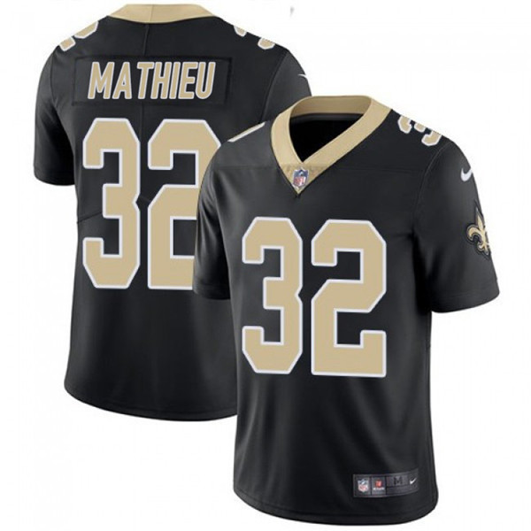 Men's New Orleans Saints #32 Tyrann Mathieu Black Vapor Limited Stitched Jersey