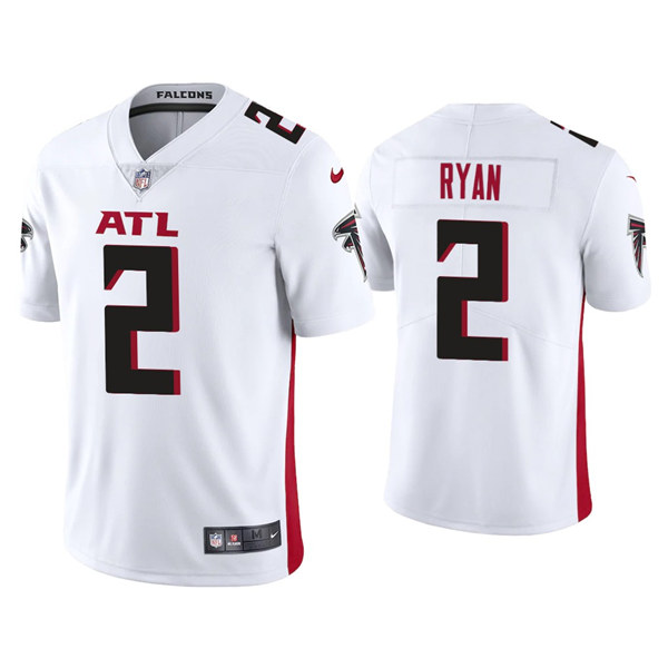 Men's Atlanta Falcons #2 Matt Ryan 2020 White Vapor Untouchable Limited Stitched NFL Jersey