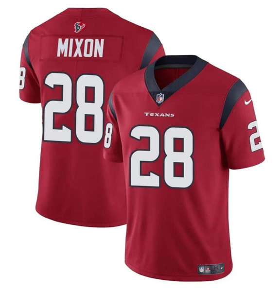 Men's Houston Texans #28 Joe Mixon Red Vapor Untouchable Football Stitched Jersey