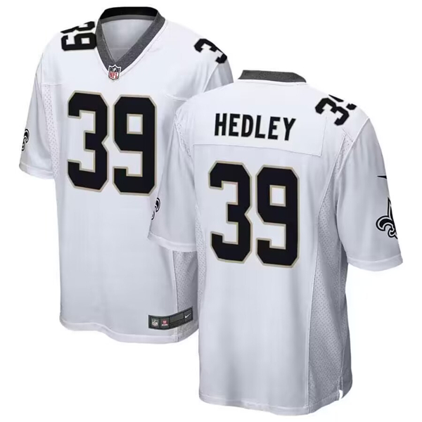 Men's New Orleans Saints #39 Lou Hedley Football Stitched Game Jersey
