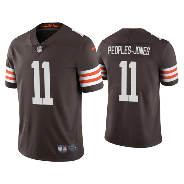 Men's Cleveland Browns #11 Donovan Peoples-Jones New Brown Vapor Untouchable Limited Stitched Jersey