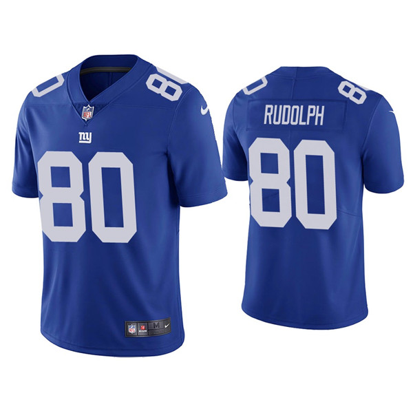 Men's New York Giants #80 Kyle Rudolph Blue Vapor Untouchable Limited Stitched Jersey