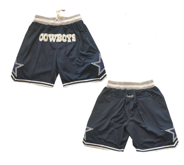 Men's Dallas Cowboys Navy Shorts(Run Small)