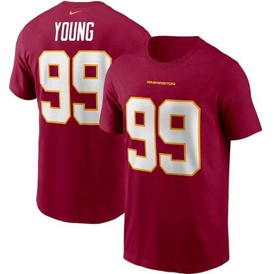 Men's Washington Football Team #99 Chase Young NFL T-Shirt