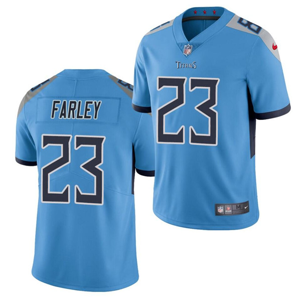 Men's Tennessee Titans #23 Caleb Farley Blue Vapor Untouchable Stitched NFL Jersey