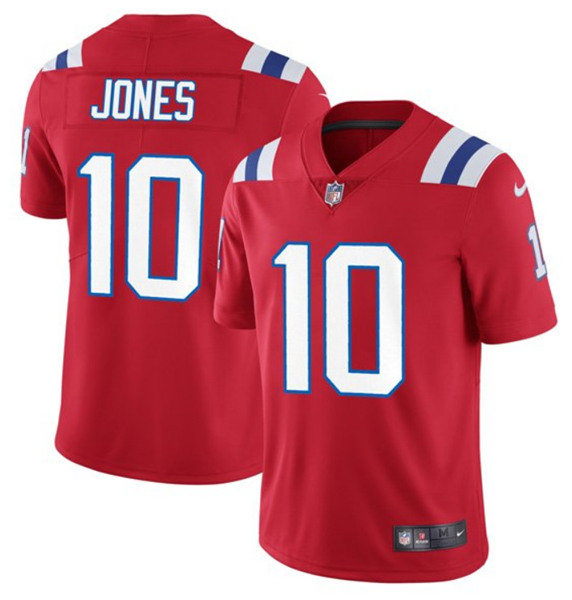 Men's New England Patriots #10 Mac Jones 2021 Red Vapor Untouchable Limited Stitched NFL Jersey (Check description if you want Women or Youth size)