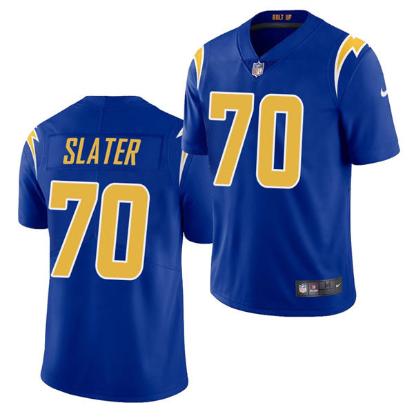 Men's Los Angeles Chargers #70 Rashawn Slater Royal 2021 Vapor Untouchable Limited Stitched NFL Jersey (Check description if you want Women or Youth size)