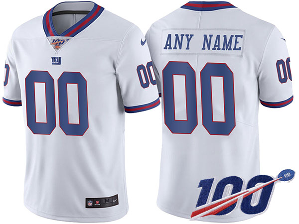 Men's Giants 100th Season ACTIVE PLAYER White Vapor Untouchable Limited Stitched NFL Jersey