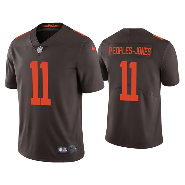 Men's Cleveland Browns #11 Donovan Peoples-Jones 2020 New Brown Vapor Untouchable Limited Stitched Jersey
