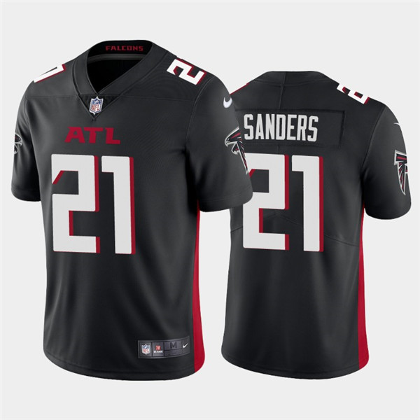 Men's Atlanta Falcons #21 Deion Sanders 2020 Black Vapor Untouchable Limited Stitched NFL Jersey