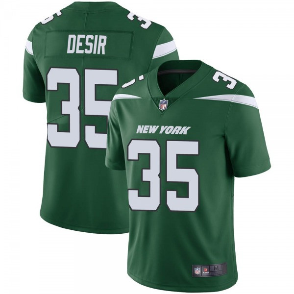 Men's New York Jets #35 Pierre Desir Green Vapor Untouchable Limited Stitched NFL Jersey