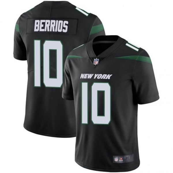 Men's New York Jets #10 Braxton Berrios Black Vapor Untouchable Limited Stitched NFL Jersey