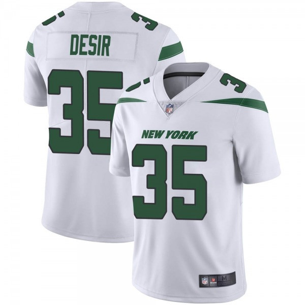Men's New York Jets #35 Pierre Desir White Vapor Untouchable Limited Stitched NFL Jersey