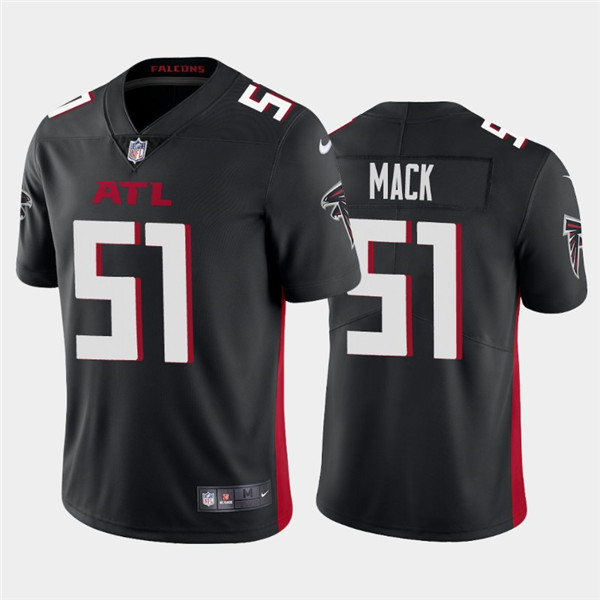 Men's Atlanta Falcons #51 Alex Mack 2020 Black Vapor Untouchable Limited Stitched NFL Jersey
