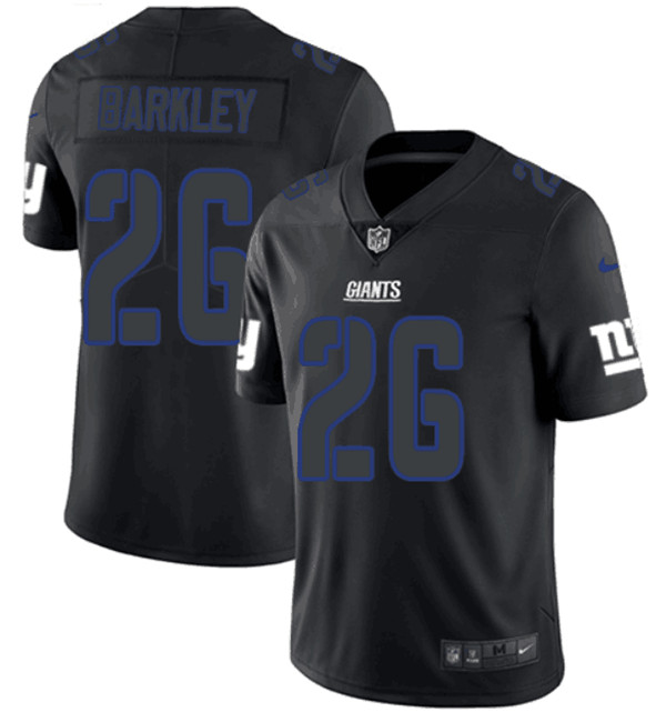 Men's Giants #26 Saquon Barkley Black Impact Limited Stitched NFL Jerse