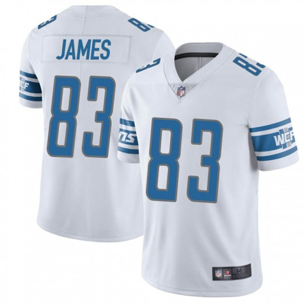 Men's Lions #83 Jesse James White Vapor Untouchable Limited Stitched NFL Jersey