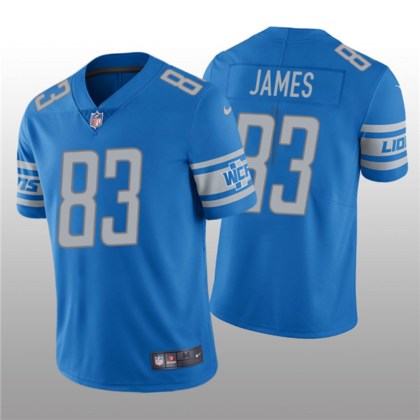 Men's Lions #83 Jesse James Blue Vapor Untouchable Limited Stitched NFL Jersey