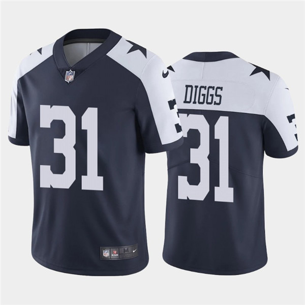 Men's Dallas Cowboys #31 Trevon Diggs 2020 Navy Thanksgiving Limited Stitched NFL Jersey