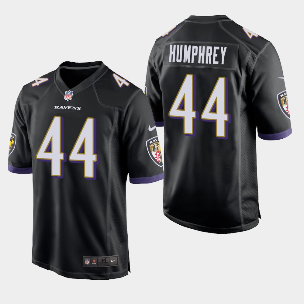 Men's Baltimore Ravens #44 Marlon Humphrey Black NFL Jersey