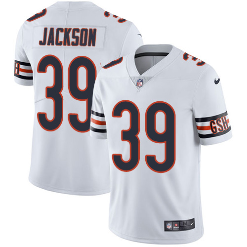 Men's Chicago Bears#39 Eddie Jackson White Vapor Untouchable Limited Stitched NFL Jersey