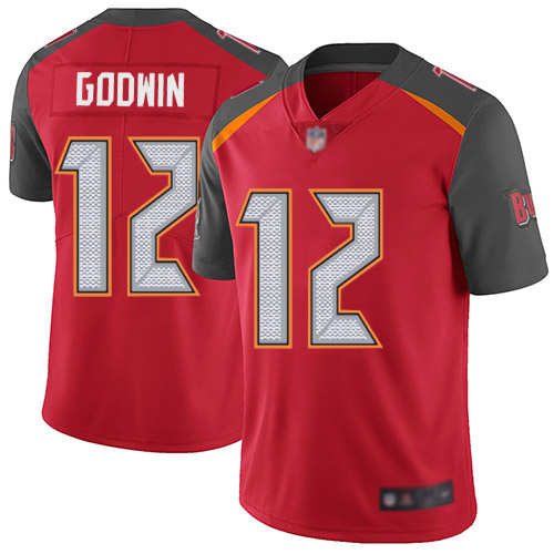 Men's Tampa Bay Buccaneers #12 Chris Godwin Red Vapor Untouchable Limited Stitched NFL Jersey