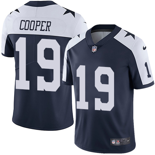 Men's Cowboys #Dallas Cowboys #19 Amari Cooper Navy Thanksgiving Vapor Untouchable Limited Stitched NFL Jersey