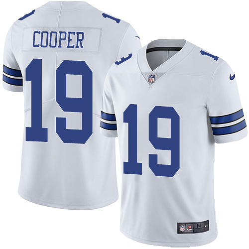 Men's Cowboys #Dallas Cowboys #19 Amari Cooper White Vapor Untouchable Limited Stitched NFL Jersey