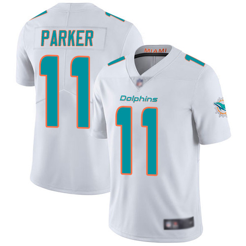 Nike Dolphins #11 DeVante Parker White Men's Stitched NFL Limited Jersey