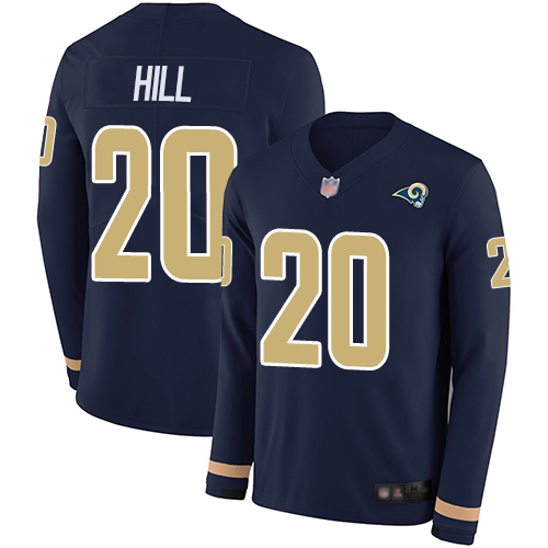 Men's Rams ACTIVE PLAYER Long Sleeve Custom Stitched Jersey