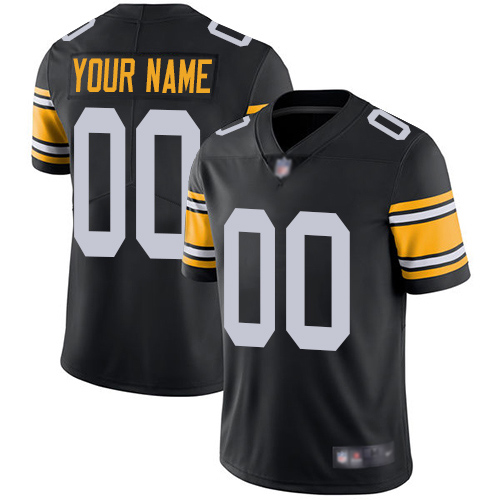 Custom Men's Steelers ACTIVE PLAYER Black Limited Stitched NFL Jersey (Check description if you want Women or Youth size)