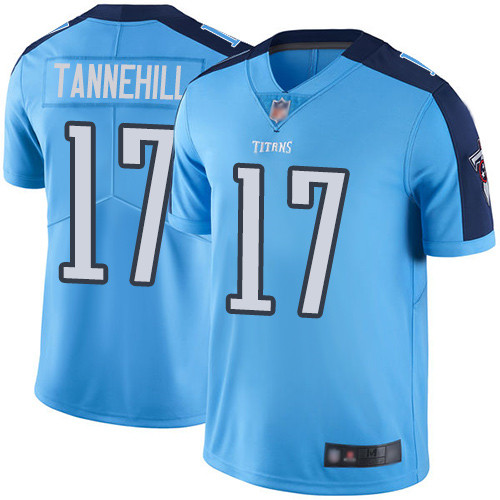 Men's Tennessee Titans #17 Ryan Tannehill Light Blue Vapor Untouchable Limited Stitched NFL Jersey