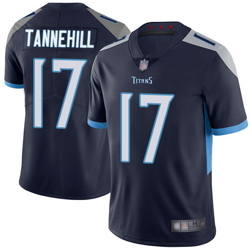 Men's Tennessee Titans #17 Ryan Tannehill Navy Vapor Untouchable Limited Stitched NFL Jersey