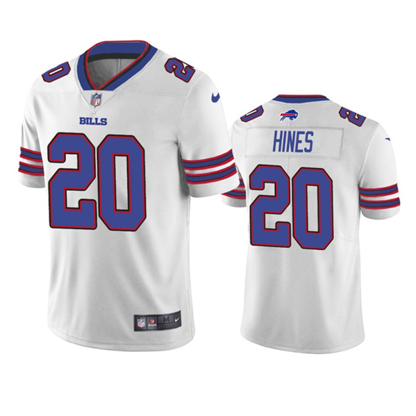 Men's Buffalo Bills #20 Nyheim Hines White Vapor Untouchable Limited Stitched Jersey
