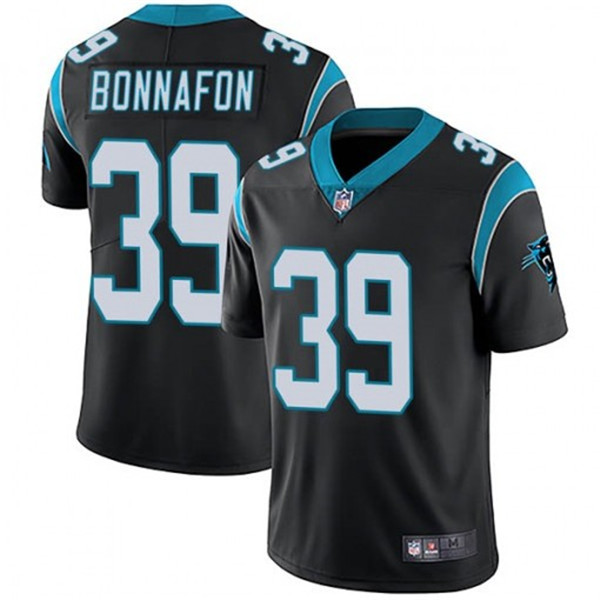 Men's Carolina Panthers #39 Reggie Bonnafon Black Vapor Untouchable Limited Stitched NFL Jersey